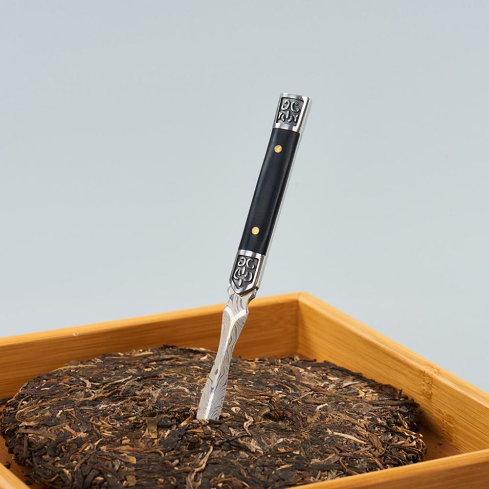 tC08117 茶刀 長18.5cm 竹鞘／茶道具 茶器 煎茶器 刀 短刀 小刀 木製 木工芸 鞘 竹製 竹工芸 ⅰ