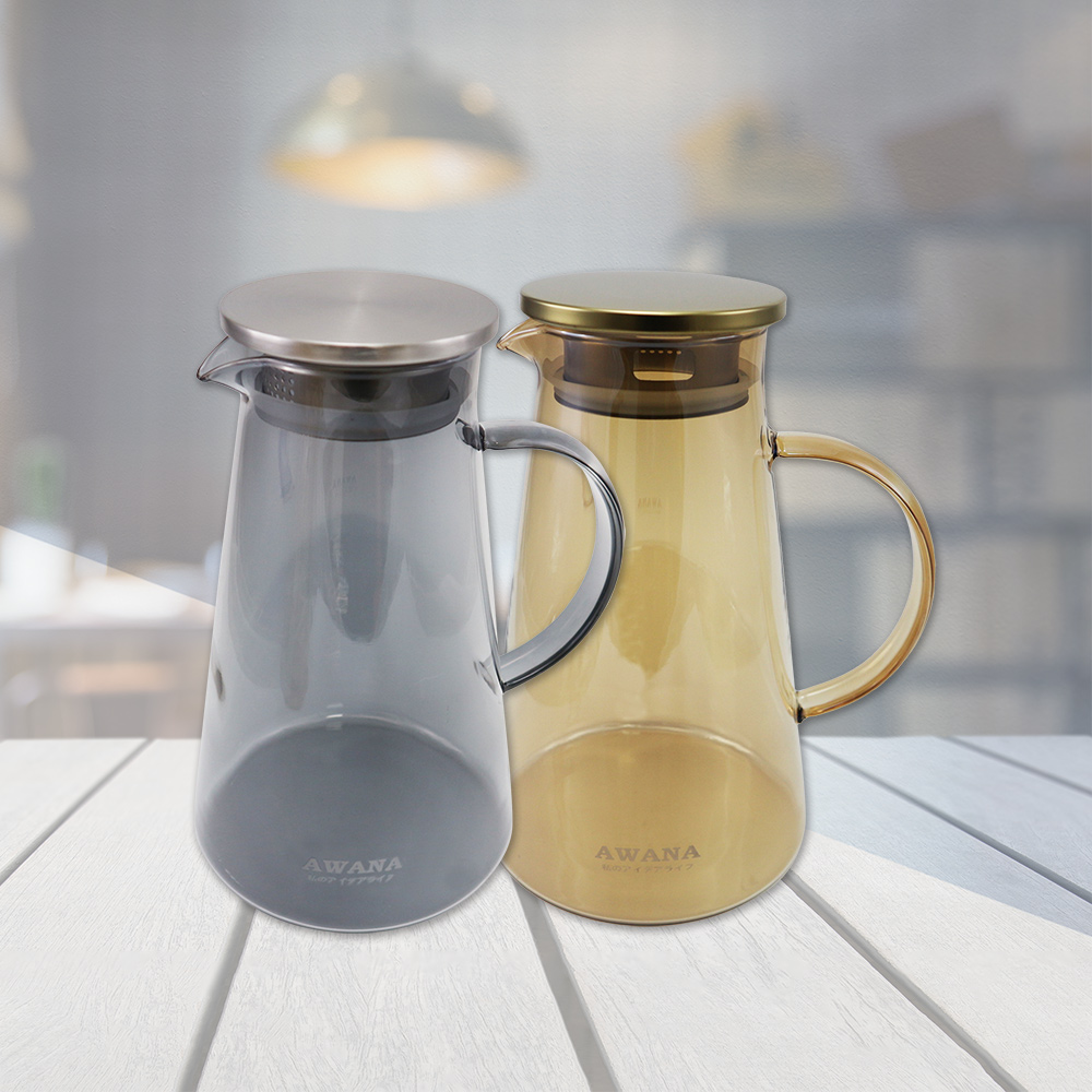 一品川流 AWANA 米卡莎耐熱玻璃茶壺-1800ml-1支