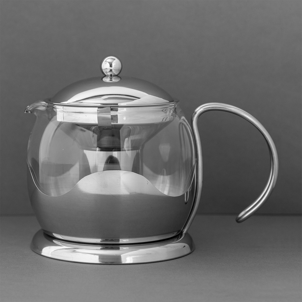La Cafetiere 英國 玻璃濾茶壺(銀1.2L) / 泡茶 下午茶 茶具