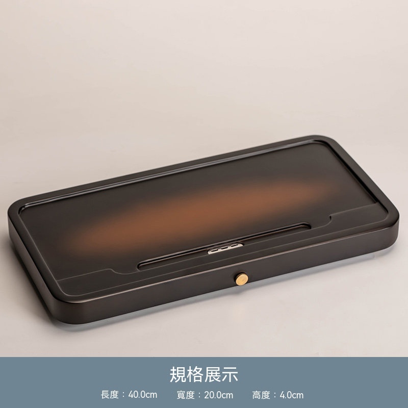 實木茶盤 家用輕奢現代新款儲水式茶盤 功夫小茶臺 中式簡約茶具托盤 功夫茶海