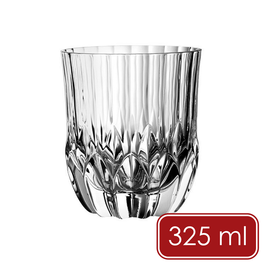 RCR 義大利 Adagio水晶玻璃威士忌杯(豎紋325ml) / 調酒杯 雞尾酒杯 烈酒杯 白蘭地杯 可機洗 洗碗機可洗