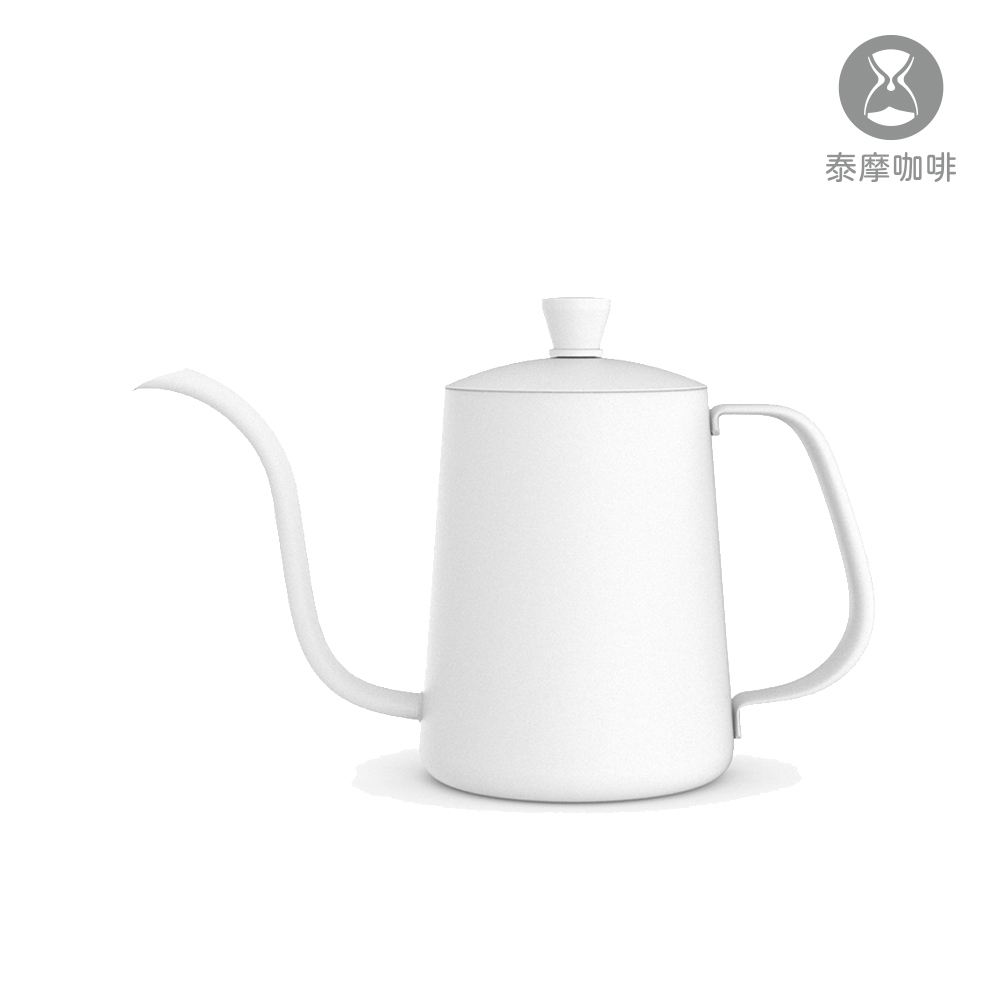 TIMEMORE 泰摩 泰摩咖啡 魚03-300ml-白色 (垂直穩定水流、咖啡手沖壺 304不鏽鋼)