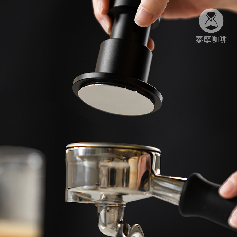TIMEMORE 泰摩 泰摩咖啡 寸拳衝擊粉錘/壓粉器-58.4平底-啞光白/-曜石黑 (義式咖啡 省力填壓)