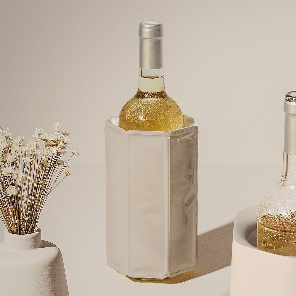 VACU VIN 荷蘭 軟性保冷冰桶(象牙白) / 冰酒桶 冰鎮桶 保冰桶