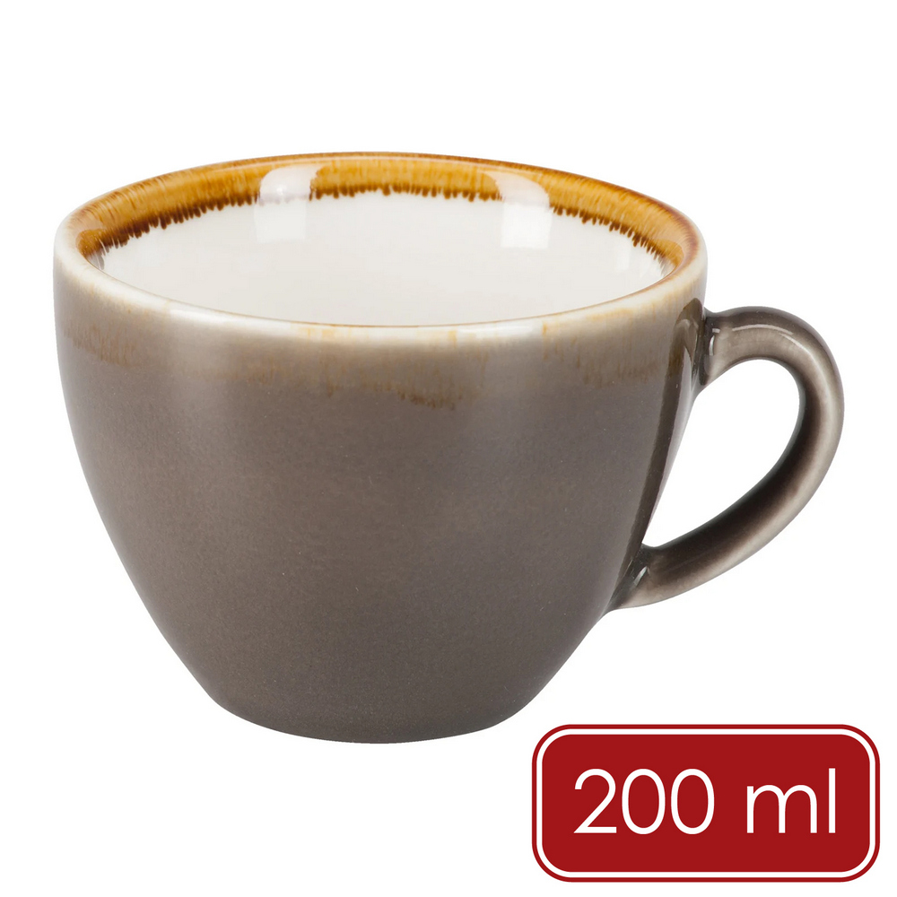 Pulsiva 德國Glaze瓷製咖啡杯(暖沙白韻200ml) / 水杯茶杯咖啡杯可機洗