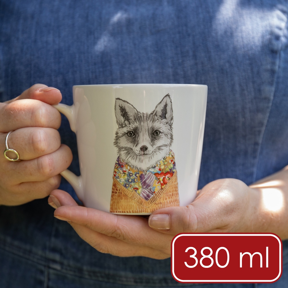 Mikasa Dinnerware 美國 Tipperleyhill瓷製馬克杯(狐狸先生380ml) / 水杯 茶杯 咖啡杯 可機洗 洗碗機可洗