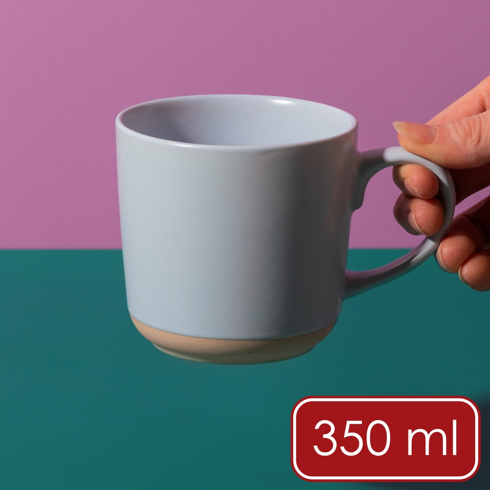 La Cafetiere 英國 石陶馬克杯(水藍350ml) / 水杯 茶杯 咖啡杯 可機洗 洗碗機可洗