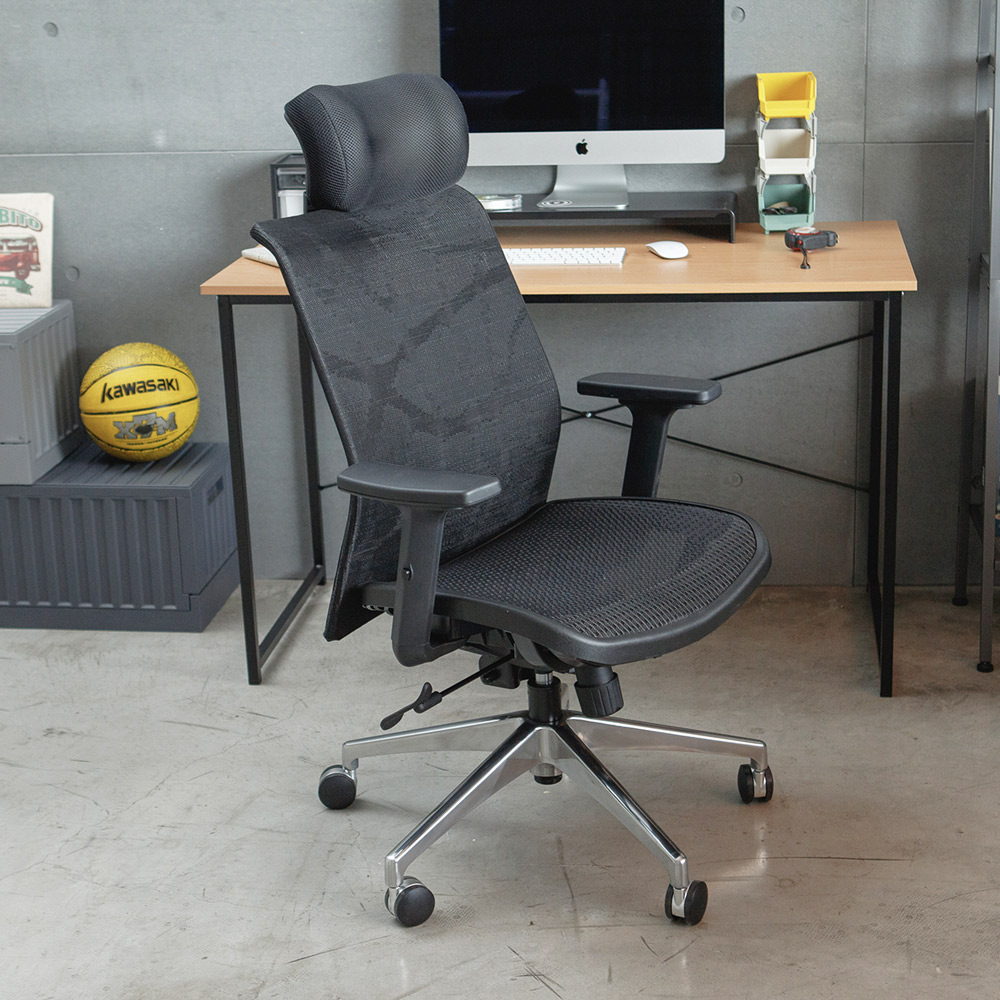 PEACHY LIFE 完美主義久坐的好夥伴適用各種空間水波紋機能頭靠透氣辦公椅/電腦椅/主管椅/工作椅- PChome 24h購物