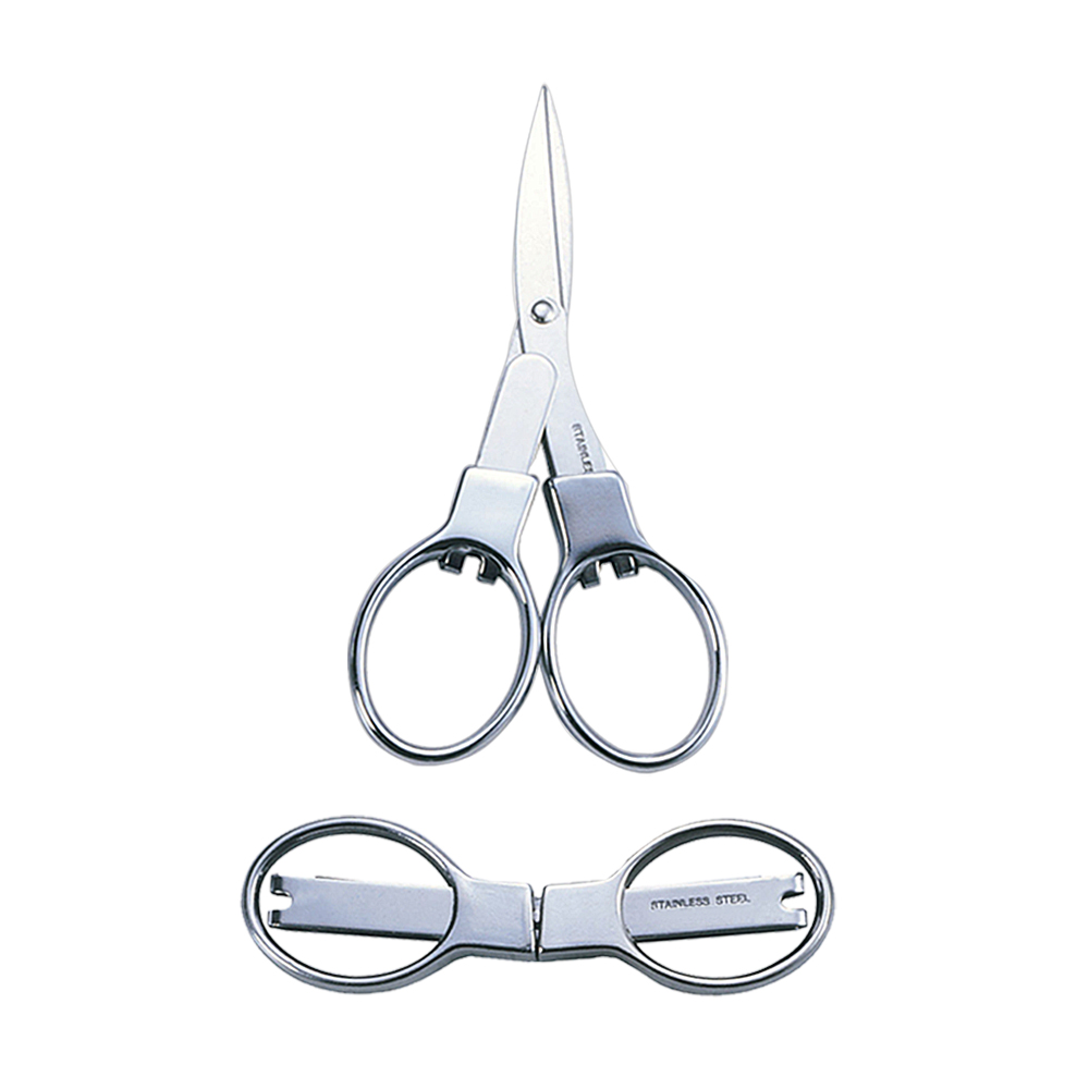 【良匠工具】迷你不鏽鋼安全剪刀可摺合方便旅行攜帶