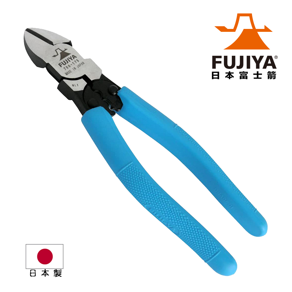 FUJIYA 富士箭 強力型斜口鉗-歐式多壓著175mm(700-175)
