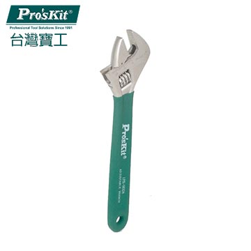 【ProsKit 寶工】6鈦金防滑活動扳手(150mm) 1PK-H026