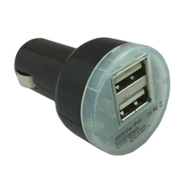 C3雙孔ipad Iphone Ipod車用usb充電器 2a Pchome 24h購物