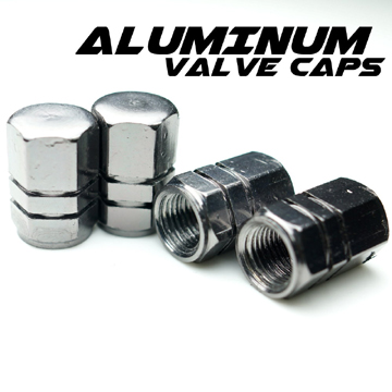 【Cotrax】鋁合金氣嘴蓋－陽極六角(鈦)(四入裝)