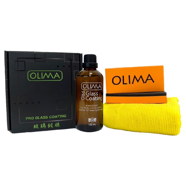 OLIMA 歐樂瑪 Pro 長效型 玻璃鍍膜組 撥水劑 100ml 2入組