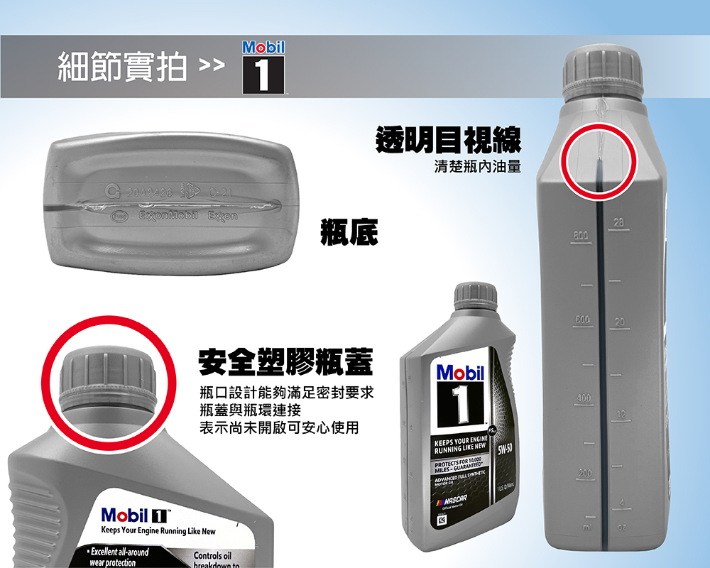 Mobil 1 Advanced Full Synthetic FS2 5W50 全合成引擎油(整箱6