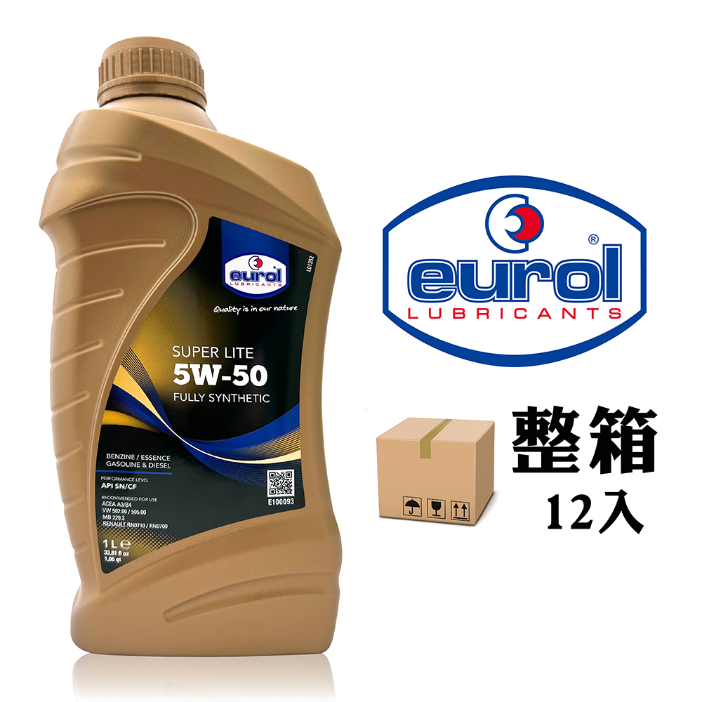 EUROL SUPER LITE 5W50 全合成機油(整箱12罐) - PChome 24h購物