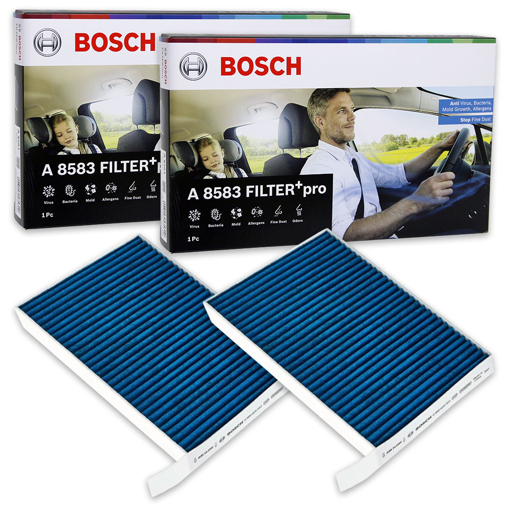 BOSCH 博世 汽車冷氣濾網 Tesla Model Y (2022~), Model 3 (2019~)適用 二片組/一車份