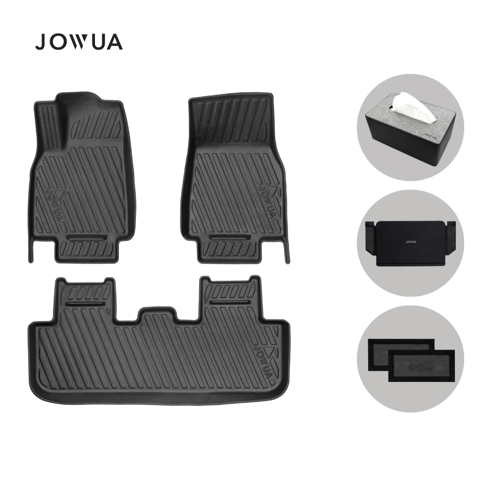 JOWUA 特斯拉 TESLA 全車系 所有年份 Model Y 立體耐磨腳踏墊 全套組(保護網 防泥沙 防灰塵 防水)