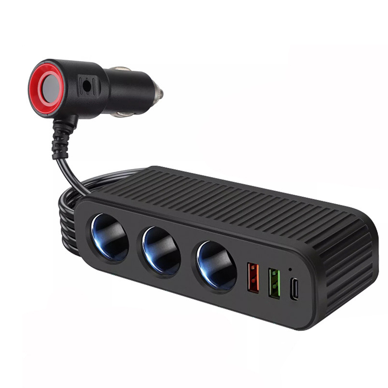 KOLIN 歌林 120W汽車用USB充電器 (PD Type-C QC3.0 手機快充 車充 點菸孔擴充器)