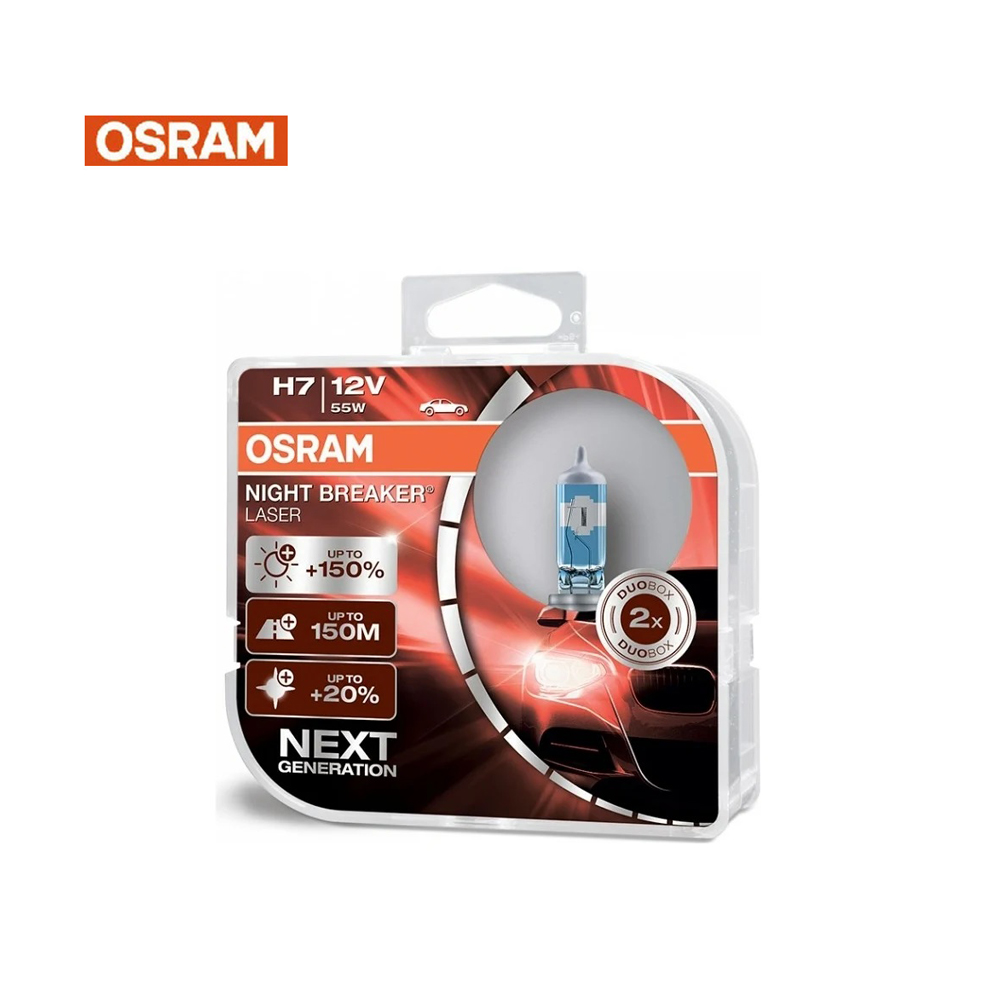 OSRAM 歐司朗 耐激光 H7 加亮150%汽車燈泡(公司貨)