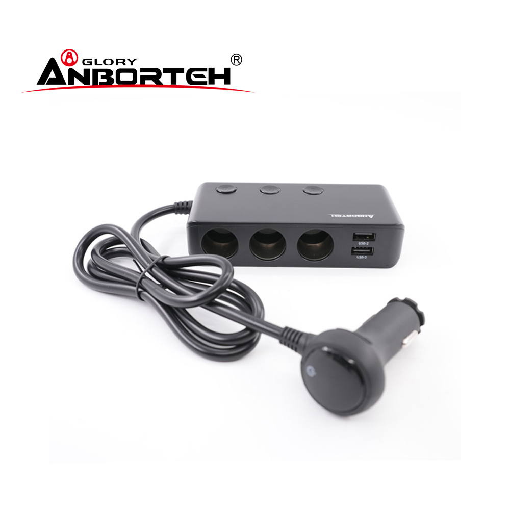 ANBORTEH 安伯特 酷電大師 智能電壓監控PD+QC3.0 7孔車充 2USB+PD30W+QC3.0快充+3孔車充