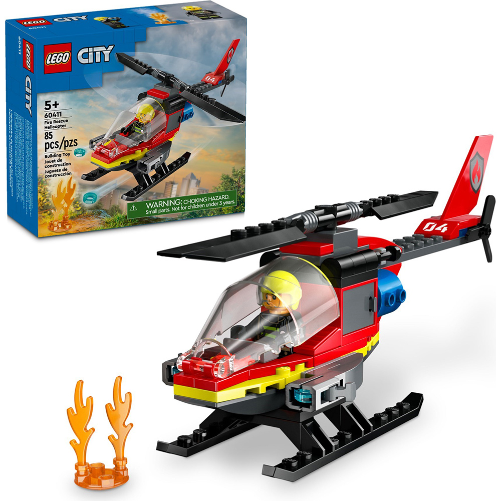 LEGO 樂高 積木《LT 60411》202401 城市系列-消防救援直升機