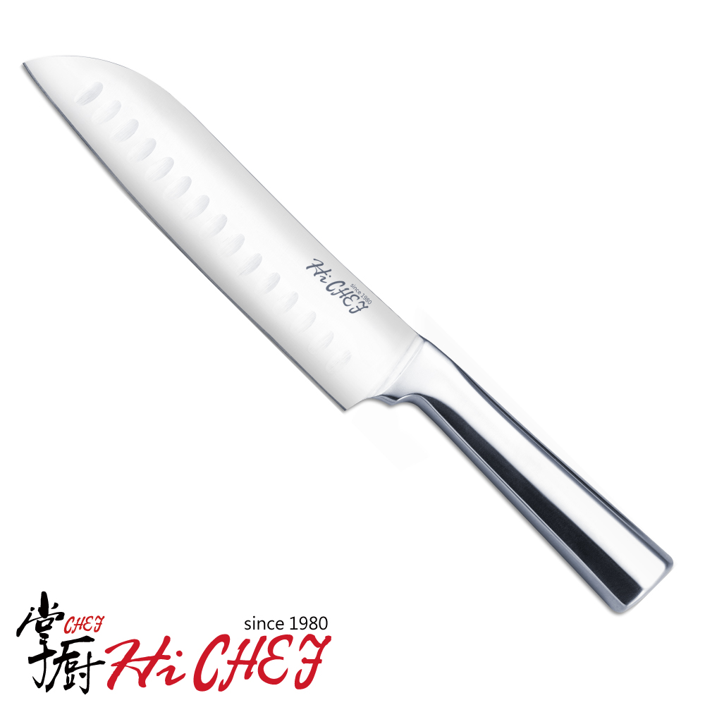 掌廚 《HiCHEF》極風 不鏽鋼三德刀18cm(一體式無接縫刀身)