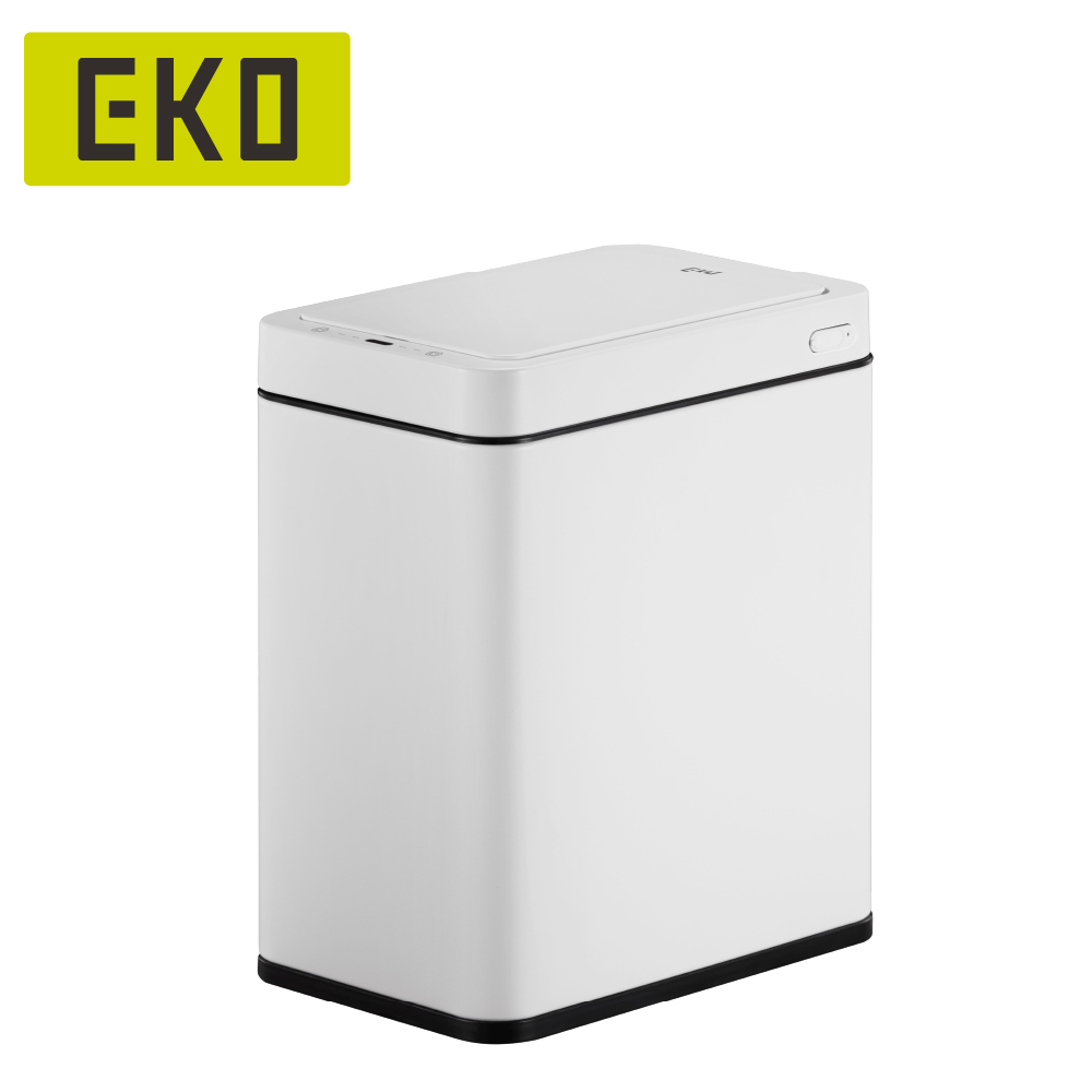 EKO 倩影SLIM自動感應垃圾桶7L (白色)