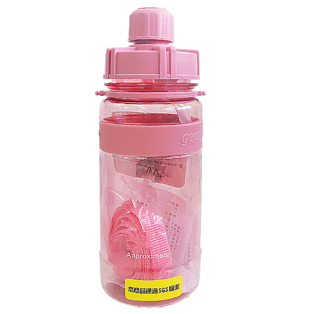 Green Bell 止滑圈彈跳吸管太空壺(附背帶)-1000ml