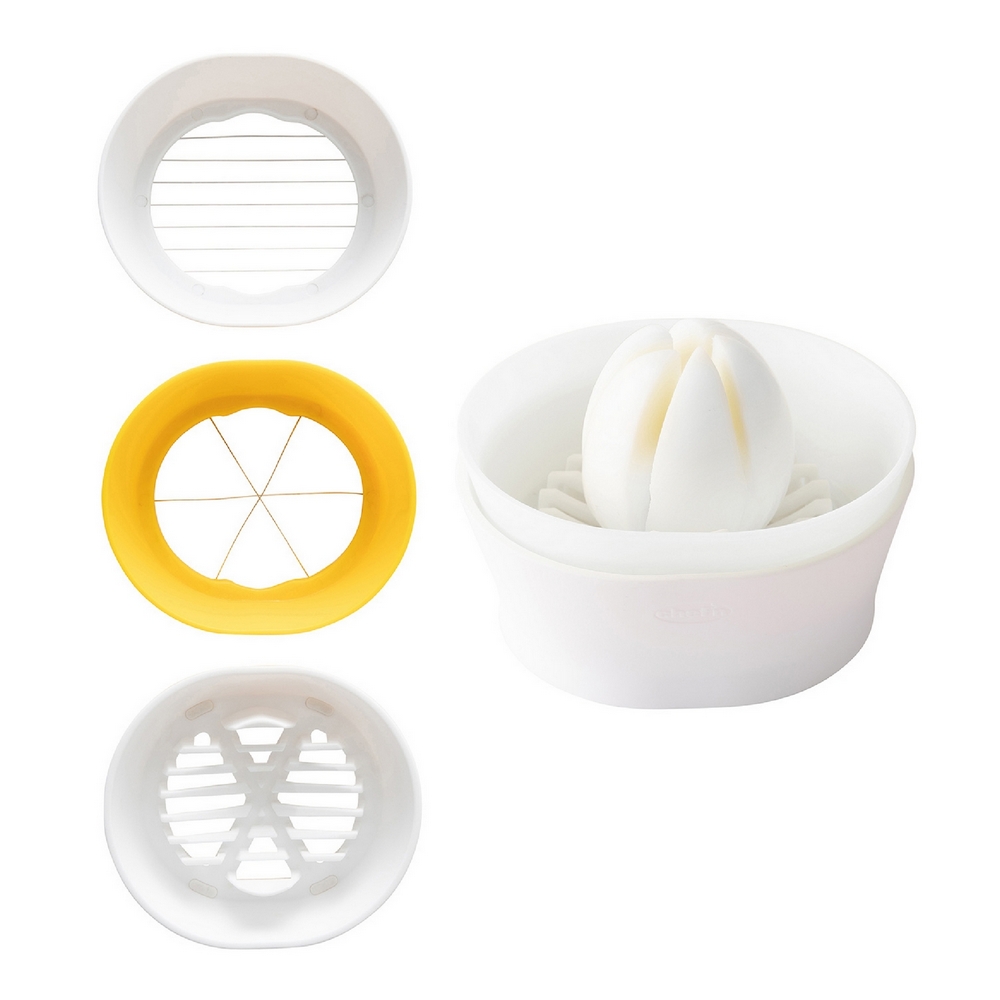 CHEFN 美國 切片切塊切蛋器(白黃) / 雞蛋切片器 可機洗 洗碗機可洗