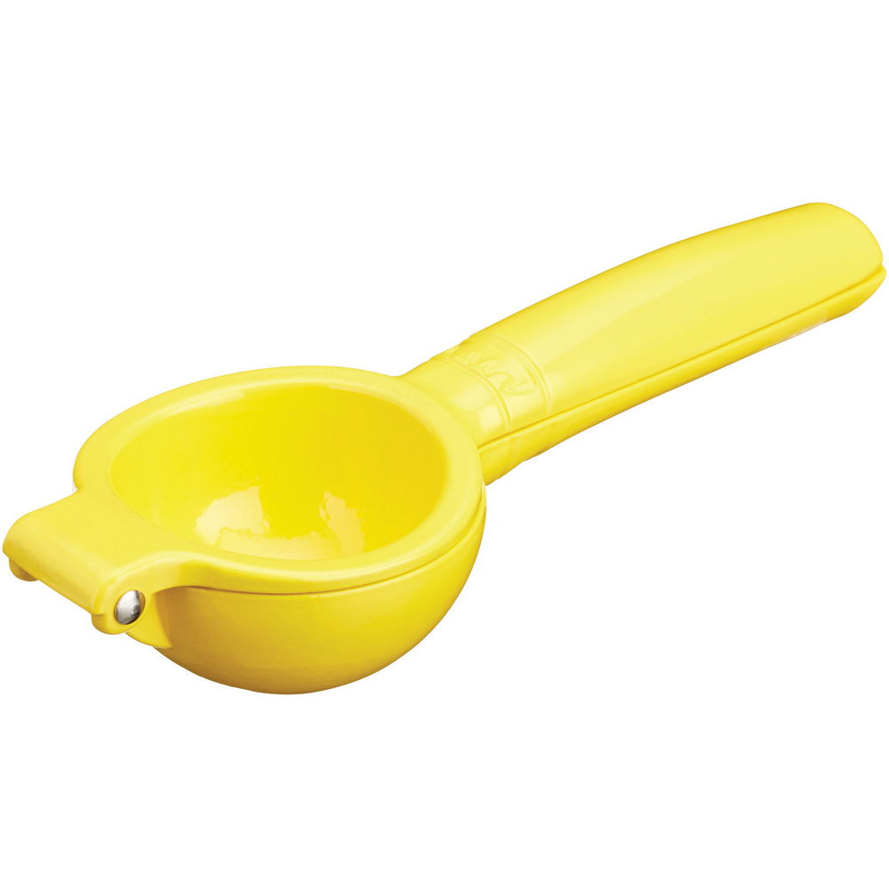 KitchenCraft 英國 鋁製手壓榨汁器(黃) / 手壓榨汁器 手動榨汁機 可機洗 洗碗機可洗