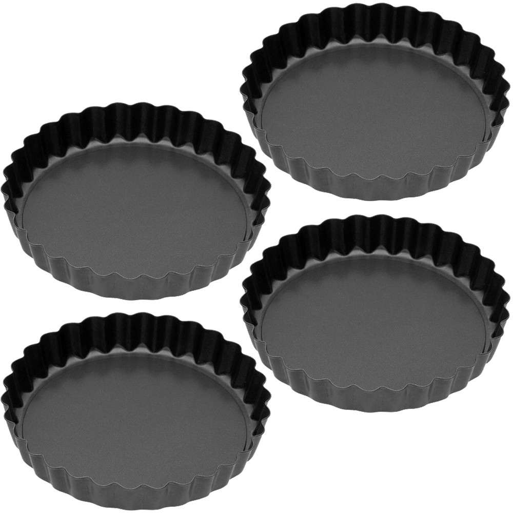 KitchenCraft 不沾活動派盤4入(9.5cm)