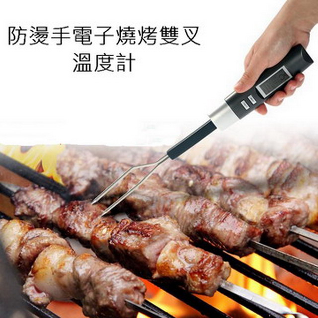 防燙手電子燒烤雙叉溫度計