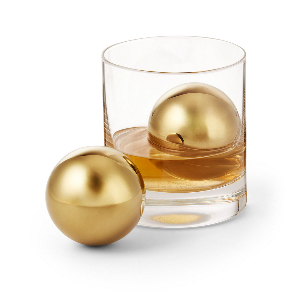 PHILIPPI 德國 Collins不鏽鋼威士忌冰石(金) / 飲料 冰塊 不稀釋不融化