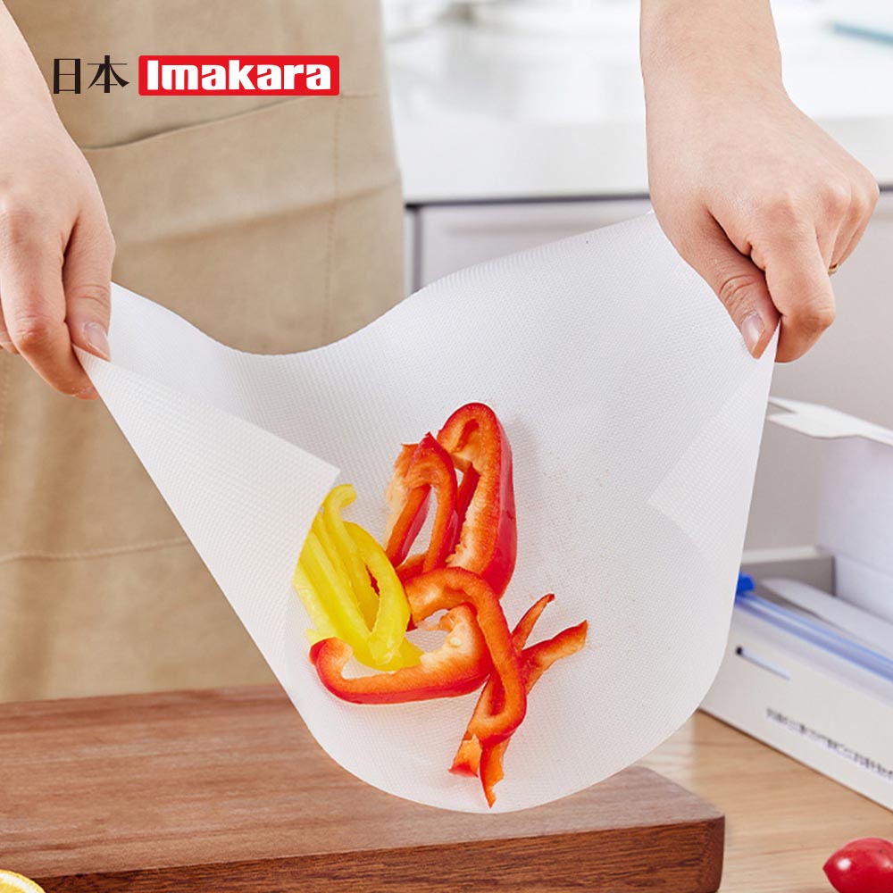 Imakara 滑刀式免洗一次性防串味防滑砧板墊/切菜墊(附補充包)
