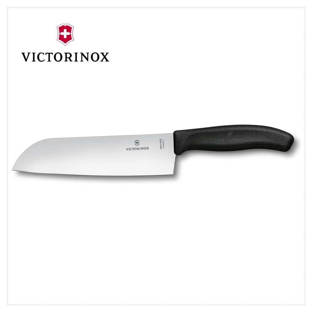 VICTORINOX 瑞士維氏 Swiss Classic 三德刀/寬版刀身 黑 6.8503.17B