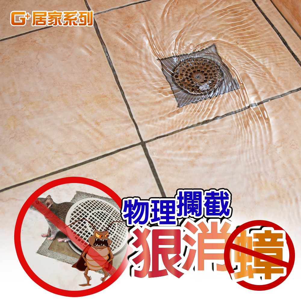 G+居家 3入不鏽鋼細網防蟑水蓋 排水孔蓋/防蟑網片/排水管防蟲/濾網/防堵塞排水孔/地漏