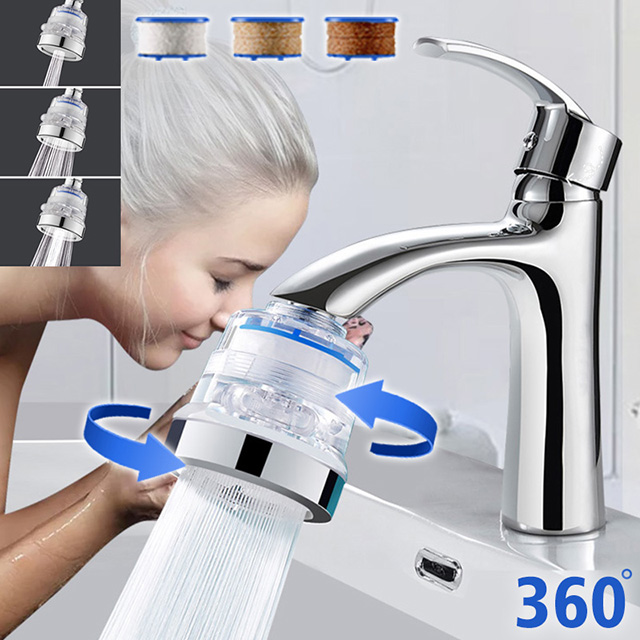 Reddot 紅點生活 萬向三段水龍頭過濾器組-短款