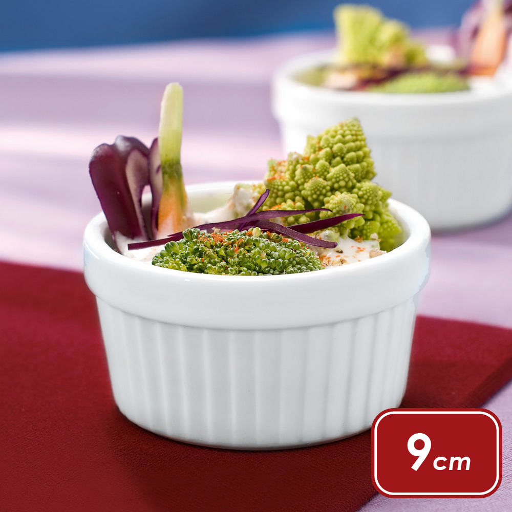 《Vega 》Siga 白瓷布丁烤杯9cm 點心烤模