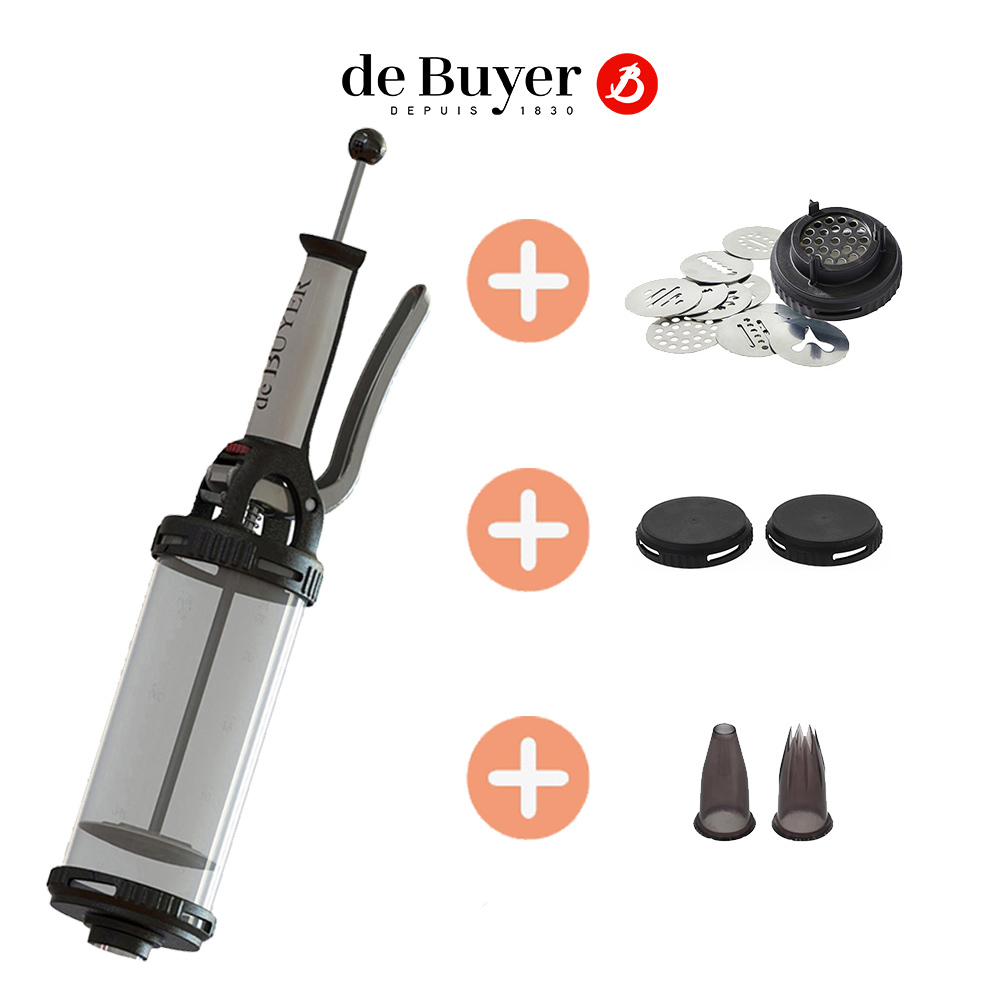de Buyer 畢耶 TUBE專利半自動定量擠餅乾/擠花神器