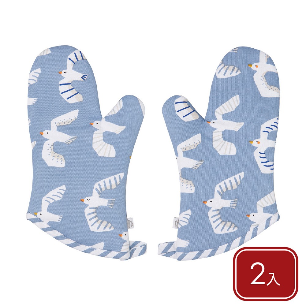 DANICA 加拿大 Jubilee純棉隔熱手套一對(翱翔飛鳥) / 廚房防燙手套 烘焙手套 隔熱手套 耐熱手套 微波爐手套
