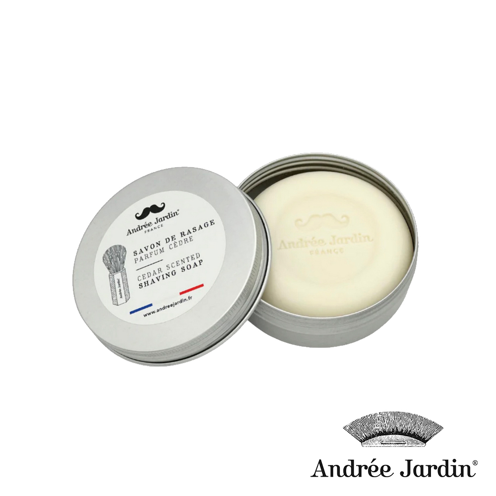 Andree Jardin 法國手工刷具 紳士雪松刮鬍皂100g-鋁盒裝