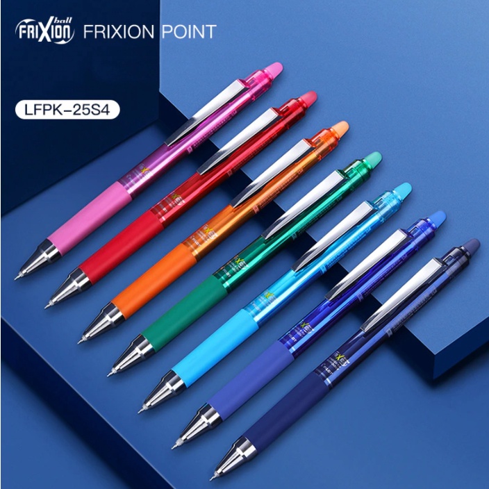Frixion 極細按鍵自動魔擦筆-0.4mm 針錐型筆尖(LFPK-25S4)