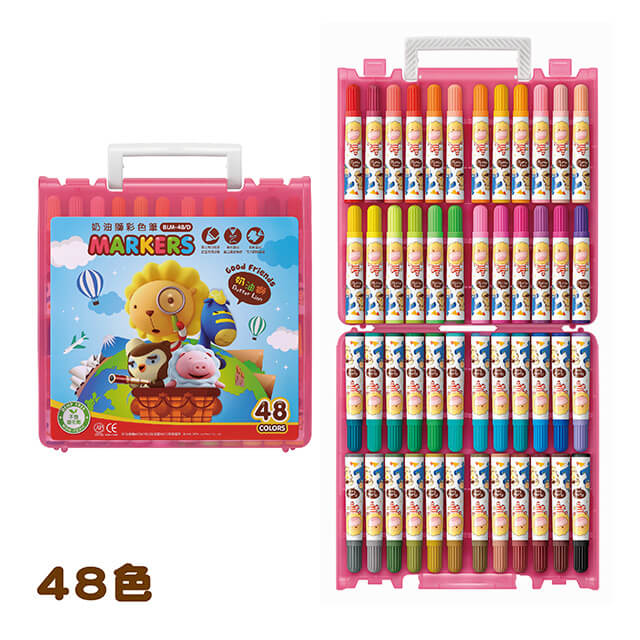 【雄獅畫材】奶油獅彩色筆(48色)