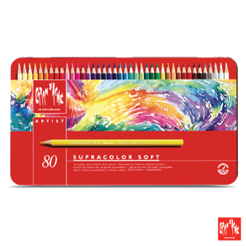 caran d'ache 色鉛筆 80色 CARAN D'ACHE カランダッシュ 水彩色鉛筆 プリズマロ 80色木箱