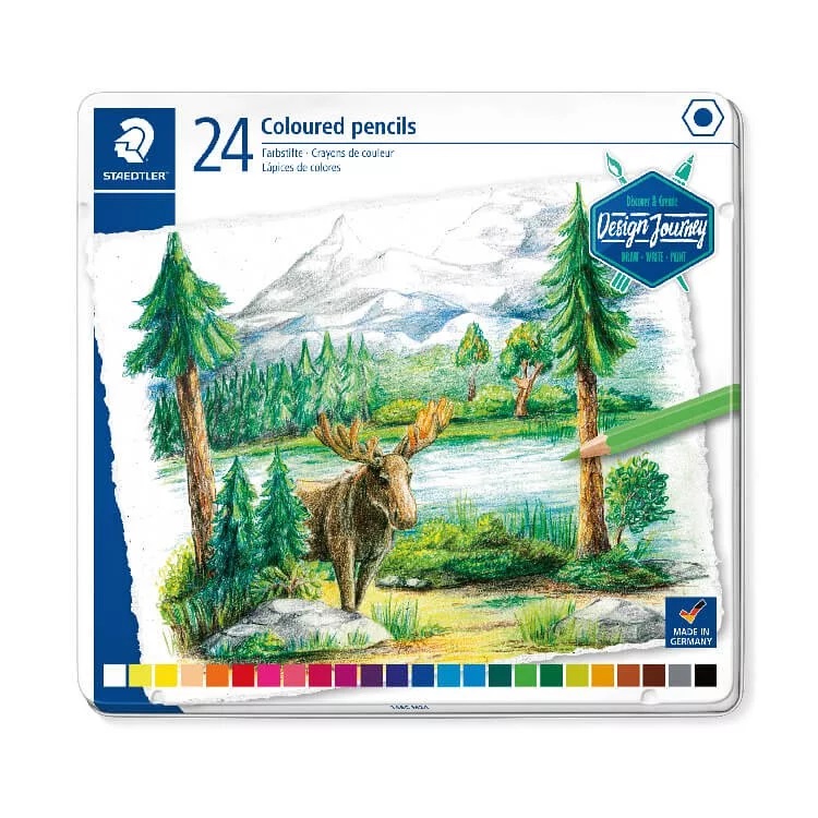 STAEDTLER 施德樓 德國設計家油性色鉛筆24色組 MS146 C M24