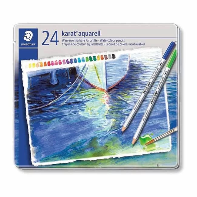 STAEDTLER 施德樓 德國金鑽級水彩色鉛筆24色組 MS125 M24