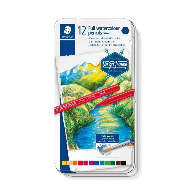 STAEDTLER 施德樓 設計家水性彩條12色組 MS14610 GM12