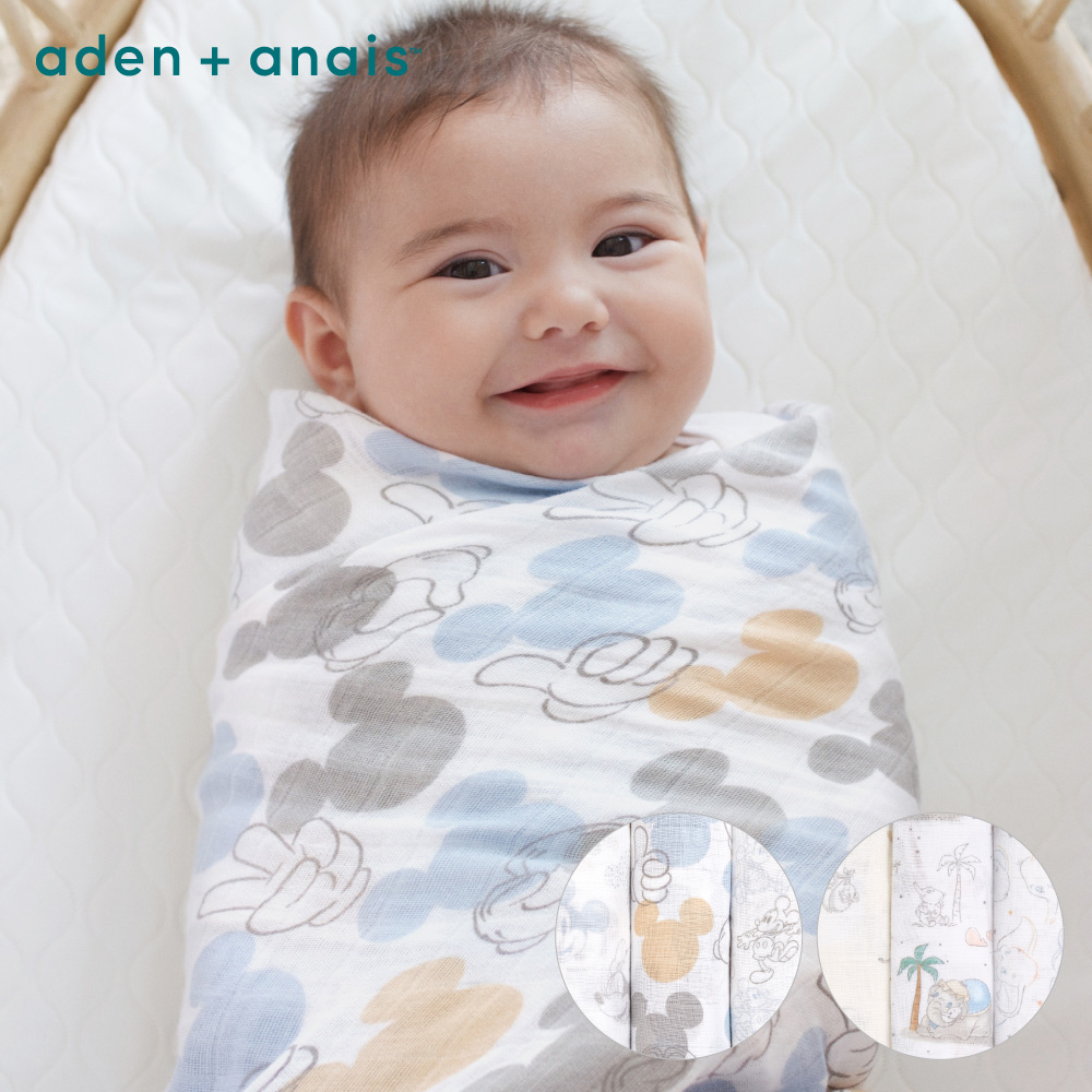 Aden & Anais 迪士尼經典多功能包巾3入(2款)