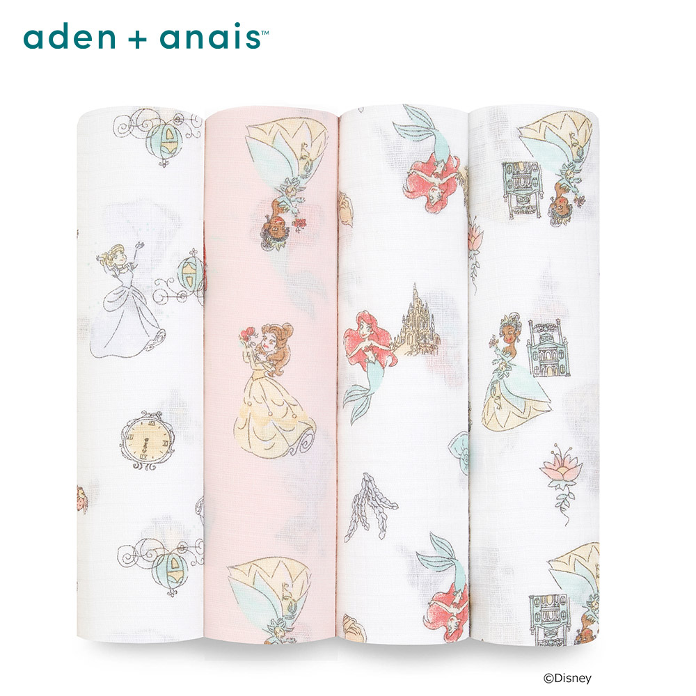 Aden & Anais 經典多功能包巾4入/迪士尼公主